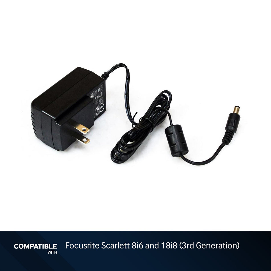 Focusrite Power Supply for Scarlett 8i6 and 18i8 3rd Generation Audio Interfaces