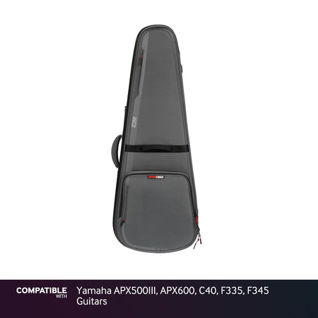 Gator Gray ICON Case for Yamaha APX500III, APX600, C40, F335, F345 Guitars