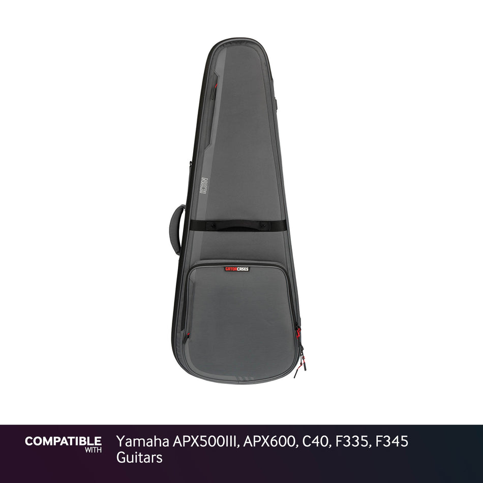 Gator Gray ICON Case for Yamaha APX500III, APX600, C40, F335, F345 Guitars