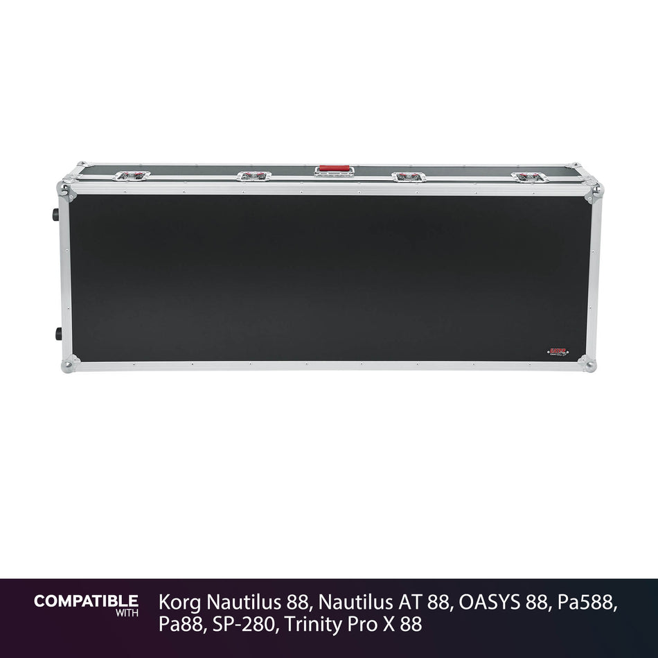 Gator Tour Case for Korg Nautilus 88, Nautilus AT 88, OASYS 88, Pa588, Pa88, SP-280, Trinity Pro X 88