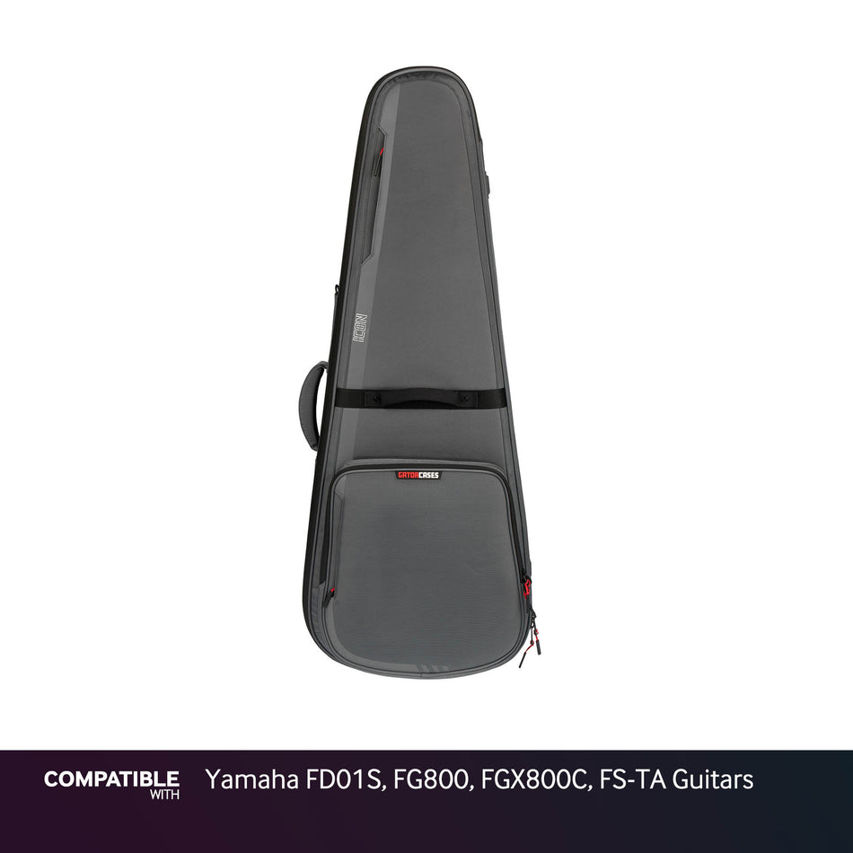 Gator Gray ICON Case for Yamaha FD01S, FG800, FGX800C, FS-TA Guitars
