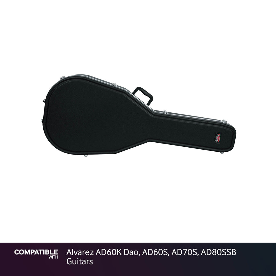 Gator Molded Case for Alvarez AD60K Dao, AD60S, AD70S, AD80SSB Guitars