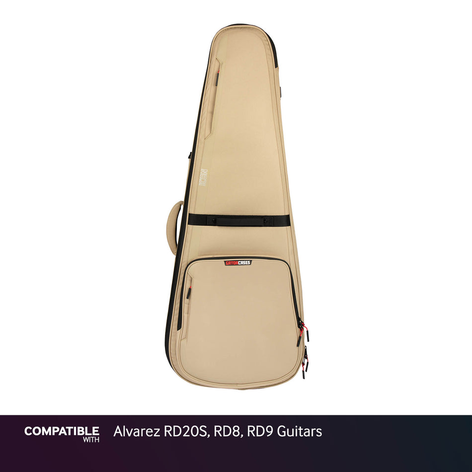 Gator Tan ICON Case for Alvarez RD20S, RD8, RD9 Guitars