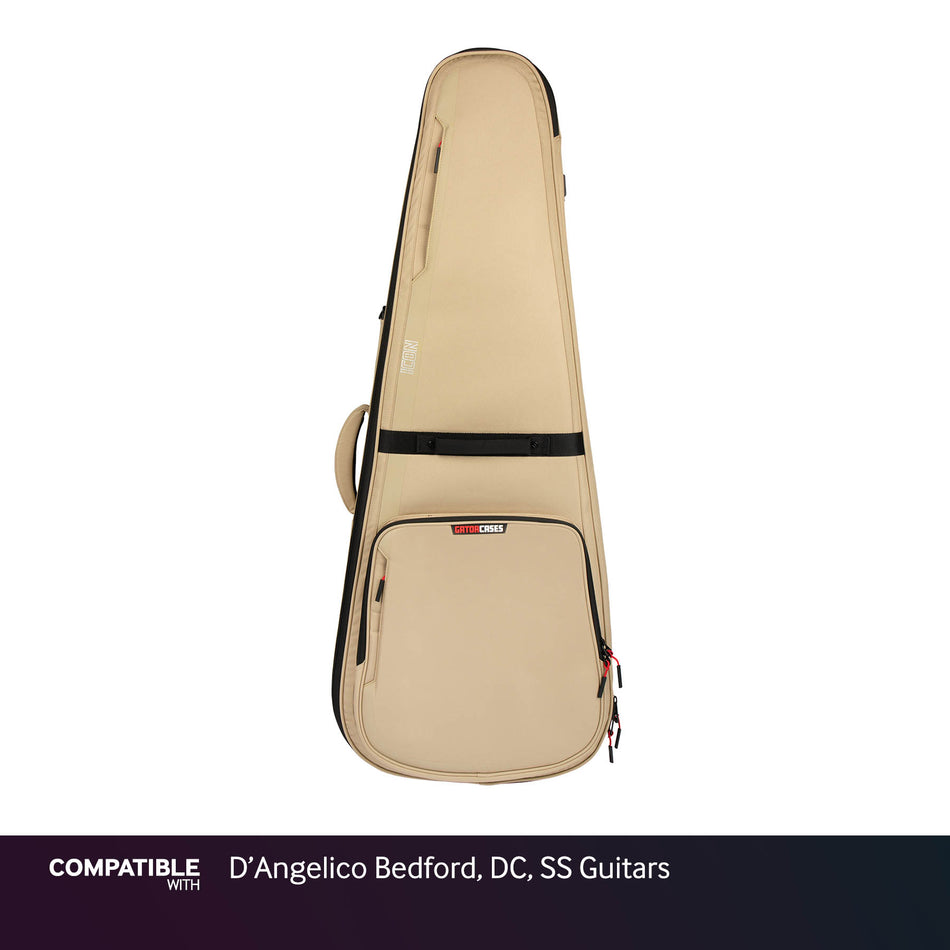 Gator Tan ICON Case for D'Angelico Bedford, DC, SS Guitars
