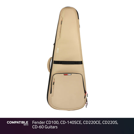Gator Tan ICON Case for Fender CD100, CD-140SCE, CD220CE, CD220S, CD-60 Guitars