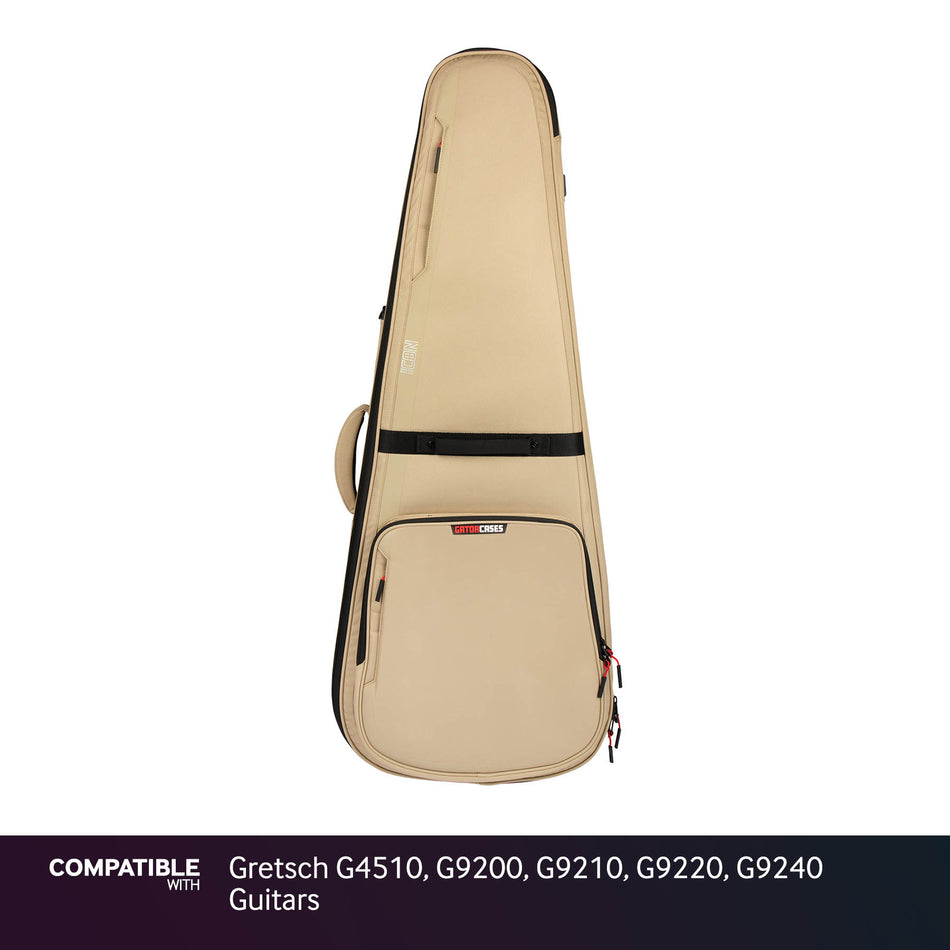 Gator Tan ICON Case for Gretsch G4510, G9200, G9210, G9220, G9240 Guitars