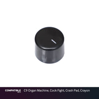 Electro-Harmonix Black Knob for C9 Organ Machine, Cock Fight, Crash Pad, Crayon