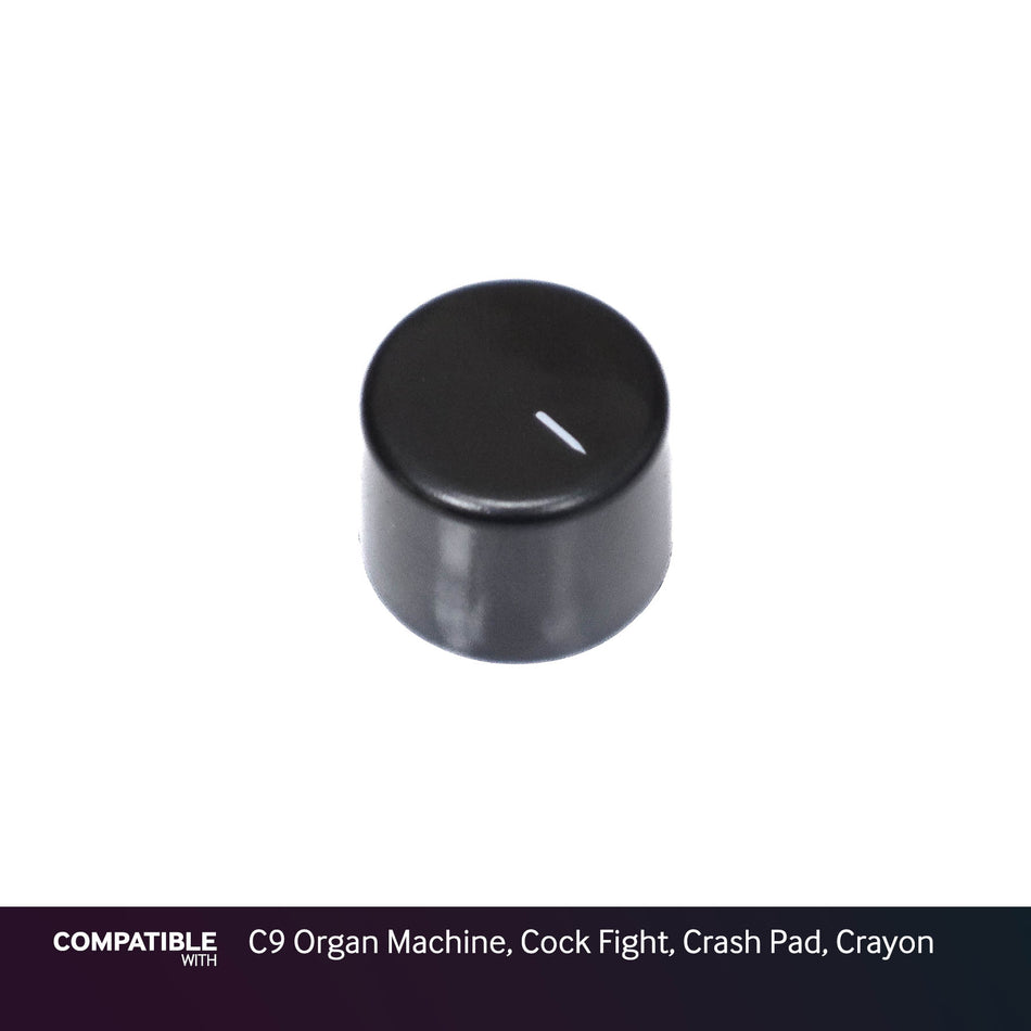Electro-Harmonix Black Knob for C9 Organ Machine, Cock Fight, Crash Pad, Crayon