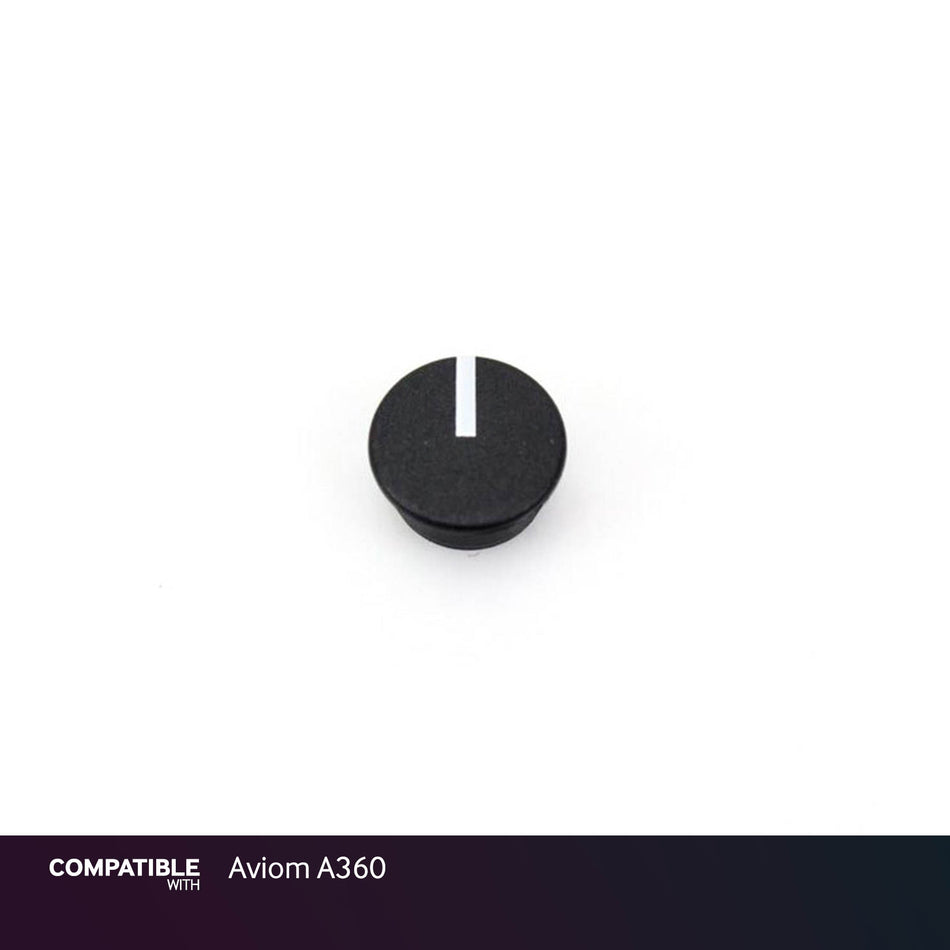 Black Knob Cap with Line for Aviom A360