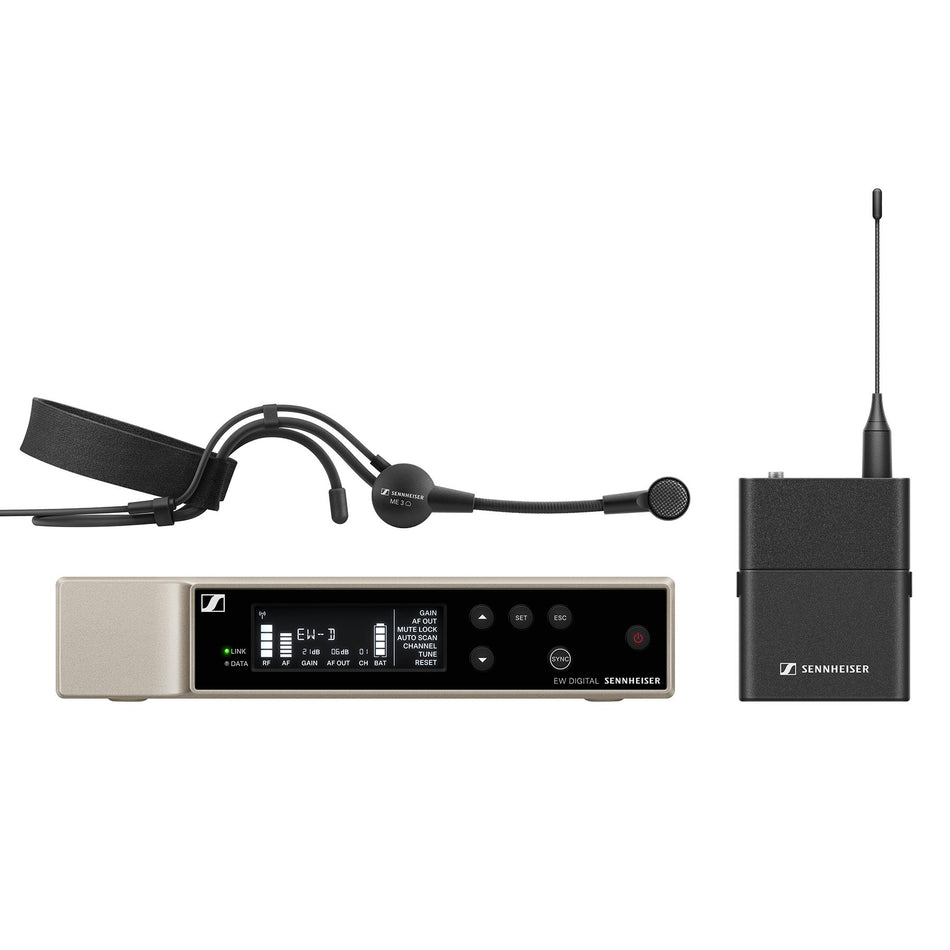 Sennheiser EW-D ME3 Digital Wireless Headmic Set, Q1-6 (470.2 - 526 Mhz)