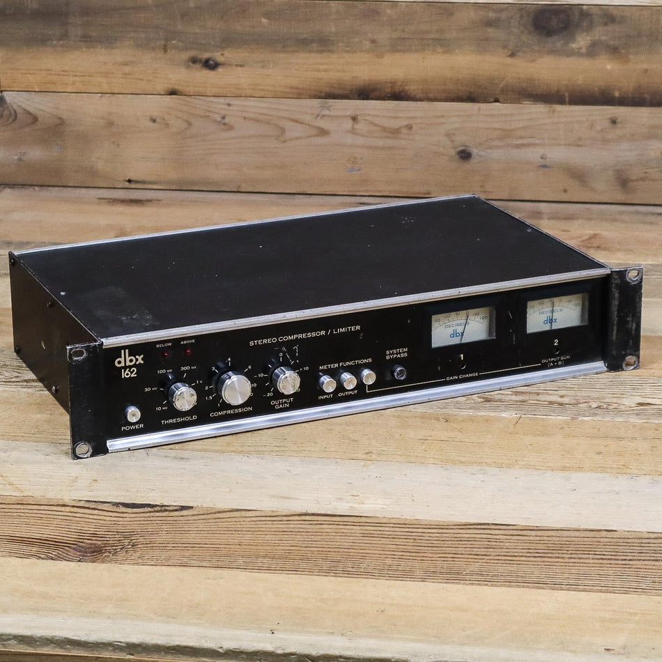 DBX Model 162 VU Stereo Compressor/Limiter with Recapped Power Supply