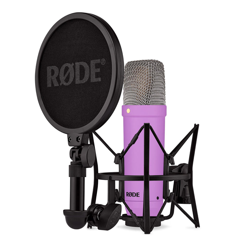 Rode NT1 Signature Series Large-Diaphragm Condenser Microphone, Purple