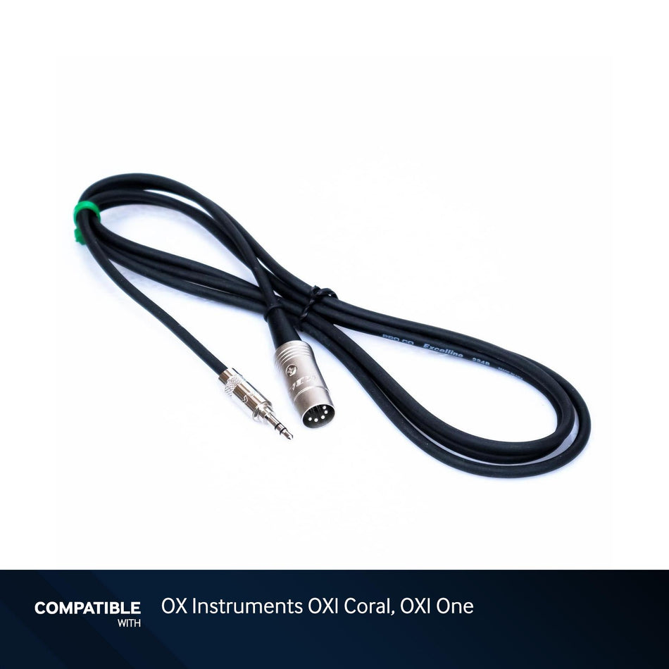 6-Foot ProCo MIDI to 1/8" TRS (Type-A) Cable for OX Instruments OXI Coral, OXI One