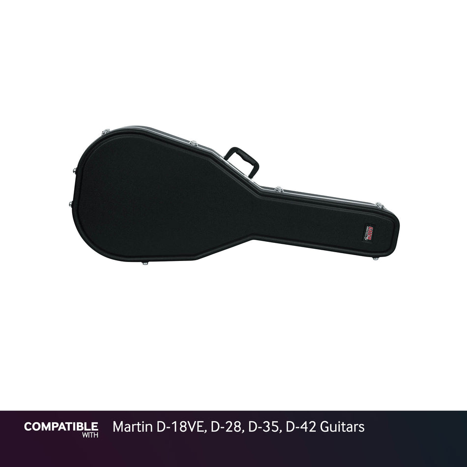 Gator Molded Case for Martin D-18VE, D-28, D-35, D-42 Guitars