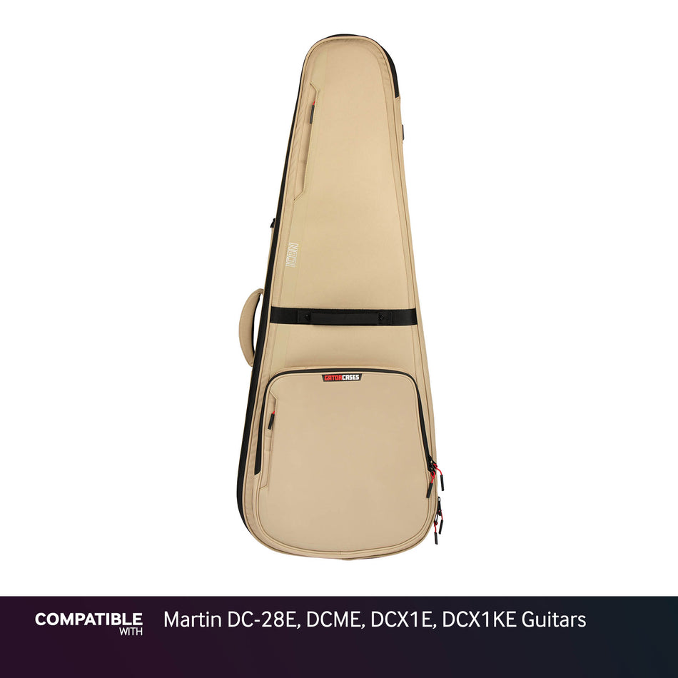 Gator Tan ICON Case for Martin DC-28E, DCME, DCX1E, DCX1KE Guitars
