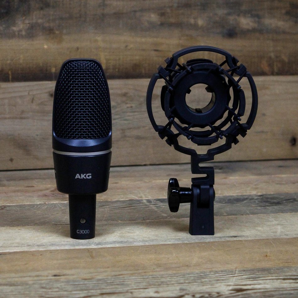 Open Box AKG C3000 Large Diaphragm Condenser Microphone with Shockmount