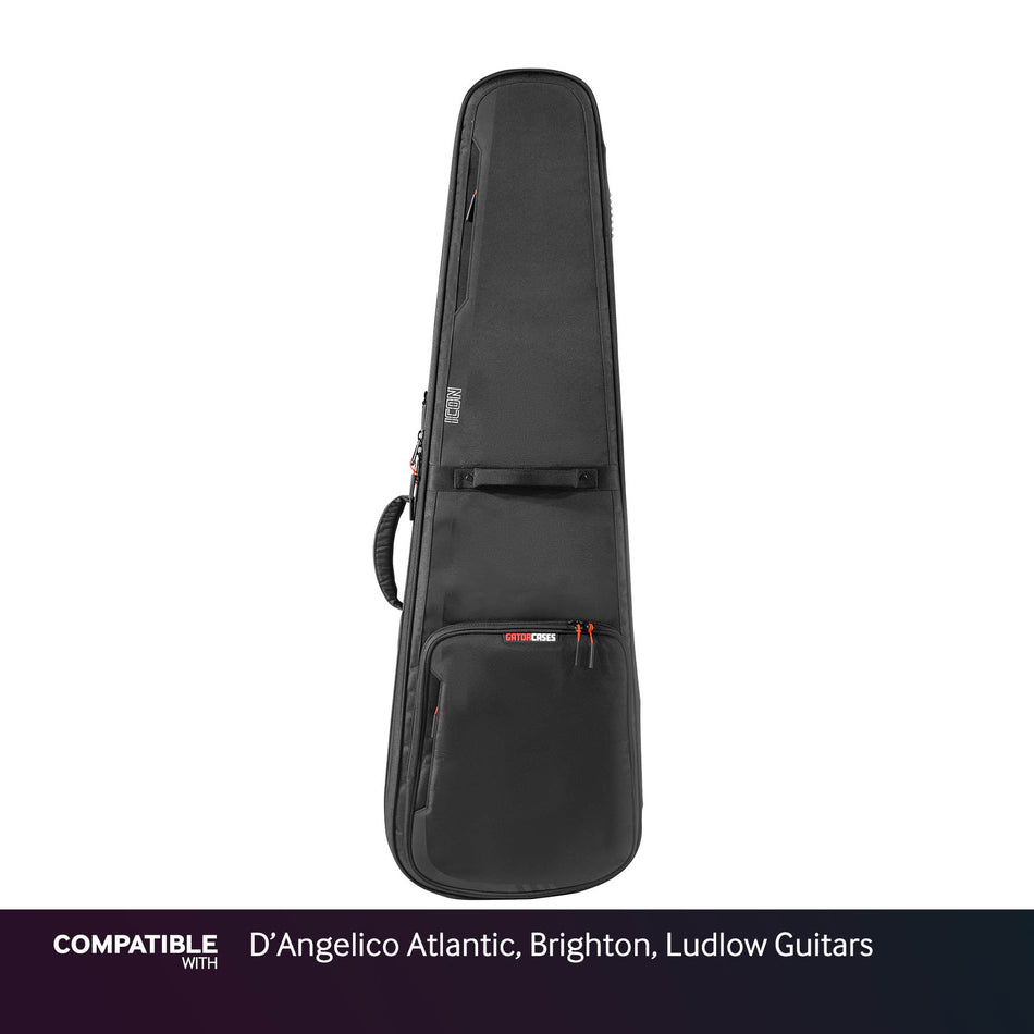 Gator Black ICON Case for D'Angelico Atlantic, Brighton, Ludlow Guitars