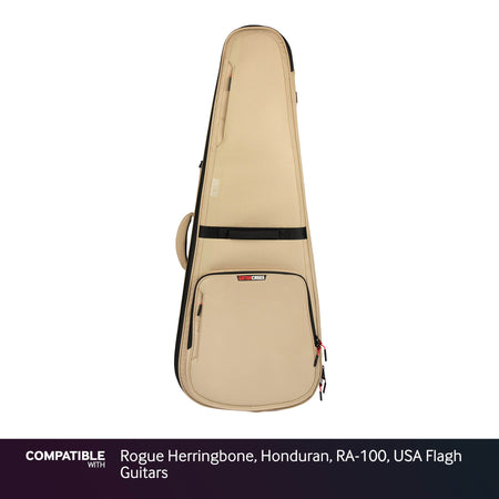 Gator Tan ICON Case for Rogue Herringbone, Honduran, RA-100, USA Flagh Guitars
