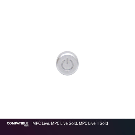 Akai Silver Power Button Cap for MPC Live, MPC Live Gold, MPC Live II Gold