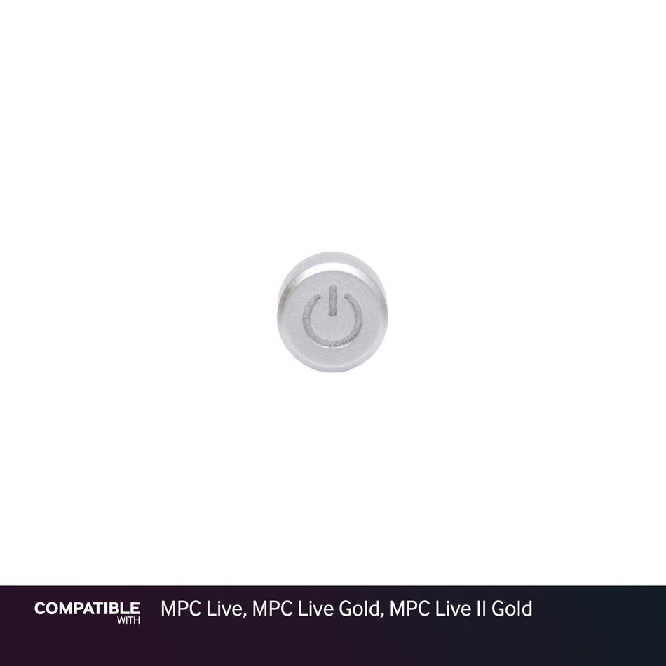 Akai Silver Power Button Cap for MPC Live, MPC Live Gold, MPC Live II Gold