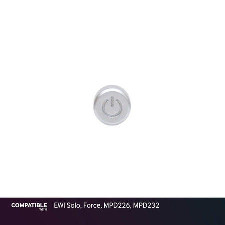 Akai Silver Power Button Cap for EWI Solo, Force, MPD226, MPD232