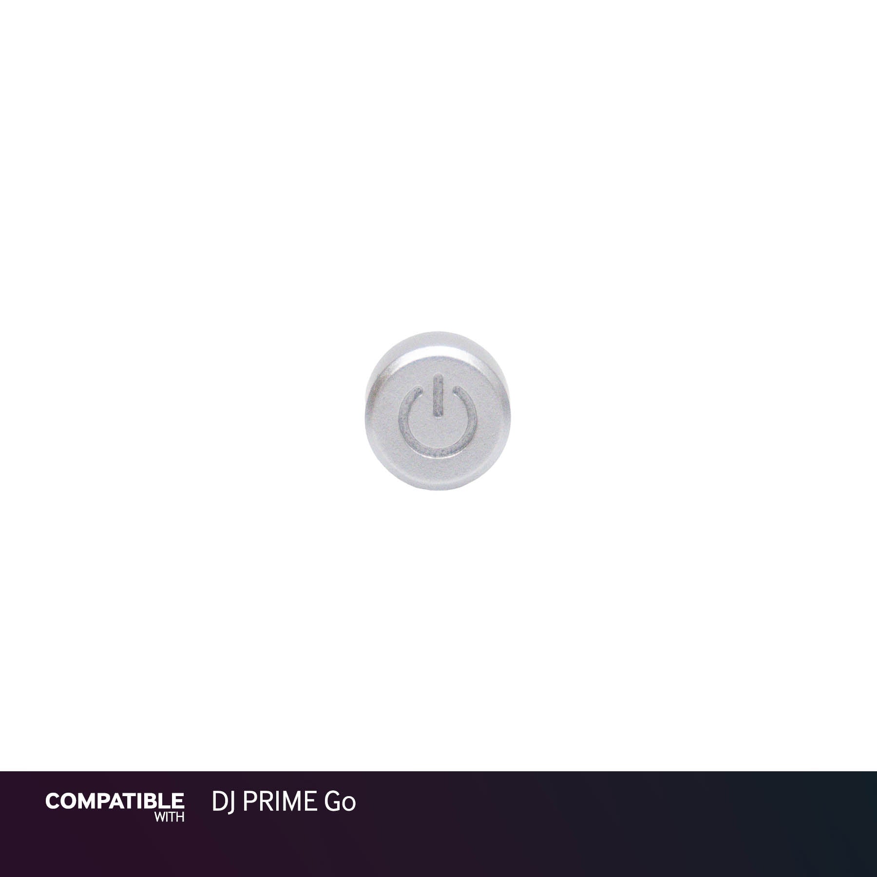 Denon Silver Power Button Cap for DJ PRIME Go