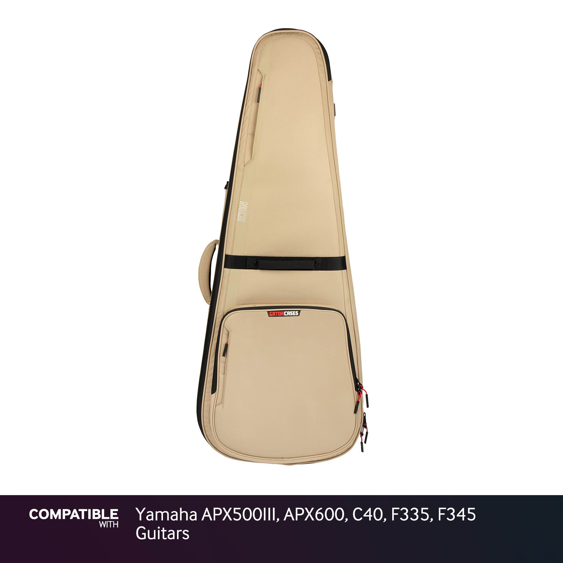 Gator Tan ICON Case for Yamaha APX500III, APX600, C40, F335, F345 Guitars