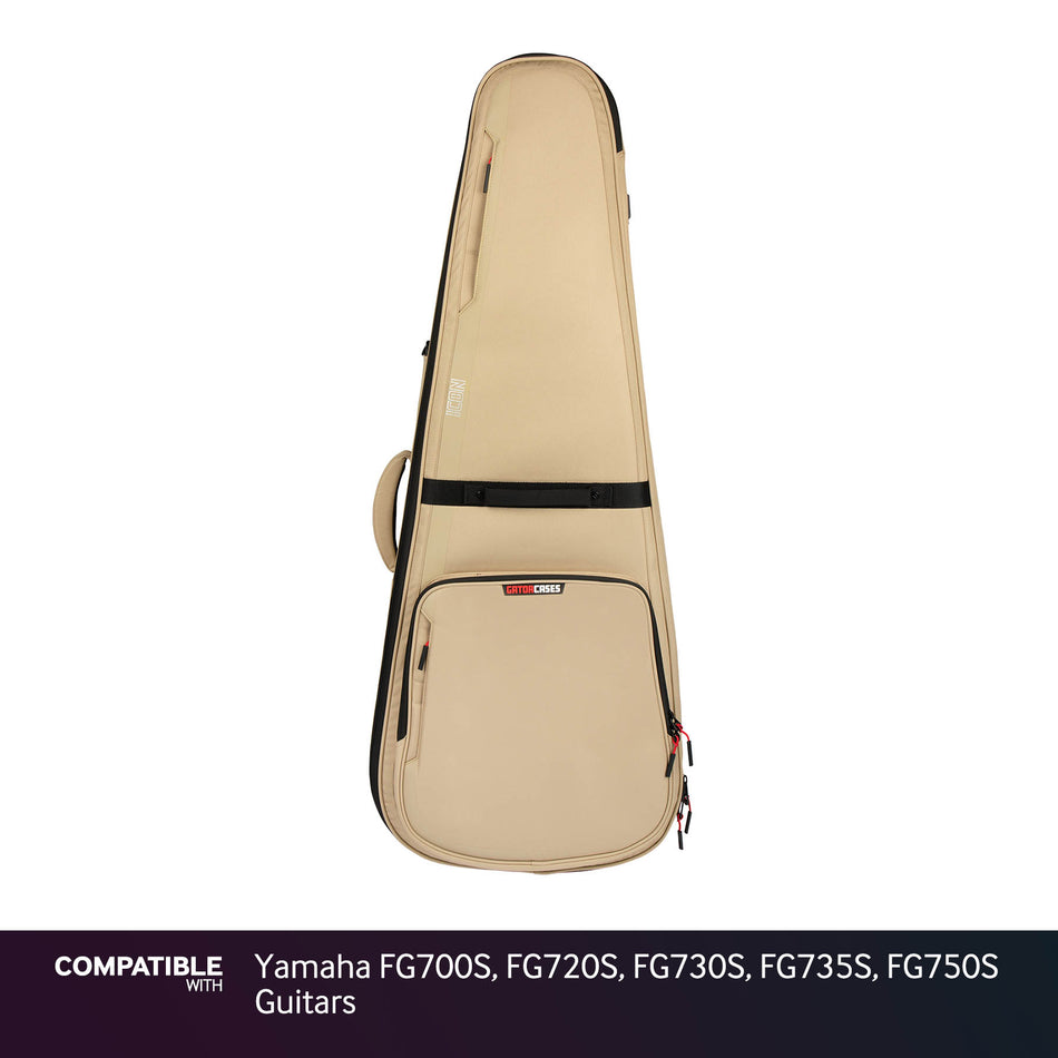 Gator Tan ICON Case for Yamaha FG700S, FG720S, FG730S, FG735S, FG750S Guitars