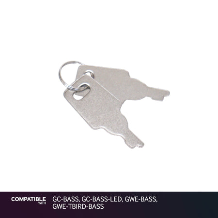 Gator Cases Keys for GC-BASS, GC-BASS-LED, GWE-BASS, GWE-TBIRD-BASS