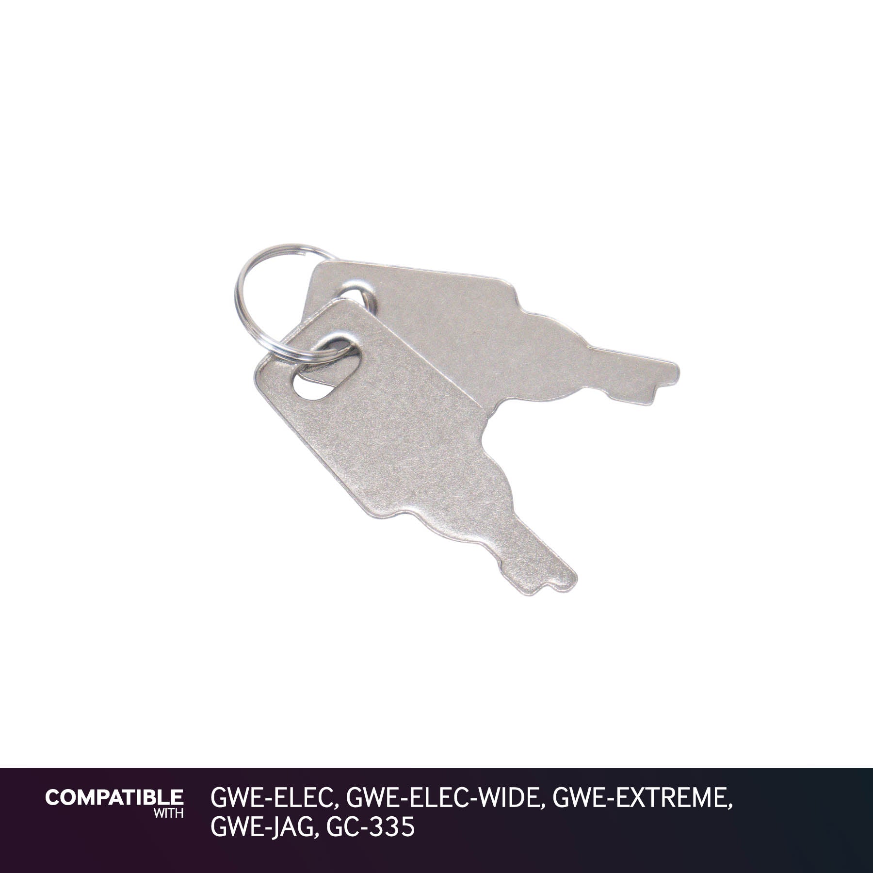 Gator Cases Keys for GWE-ELEC, GWE-ELEC-WIDE, GWE-EXTREME, GWE-JAG, GC-335