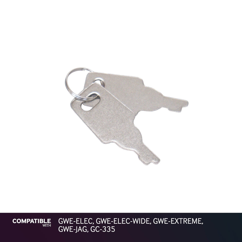 Gator Cases Keys for GWE-ELEC, GWE-ELEC-WIDE, GWE-EXTREME, GWE-JAG, GC-335
