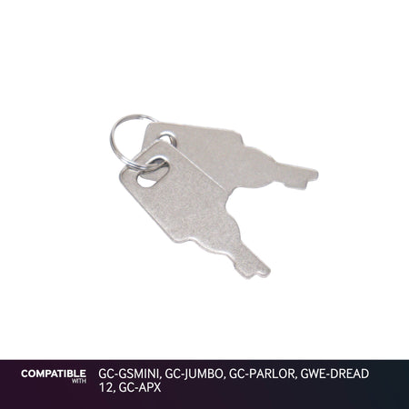 Gator Cases Keys for GC-GSMINI, GC-JUMBO, GC-PARLOR, GWE-DREAD 12, GC-APX