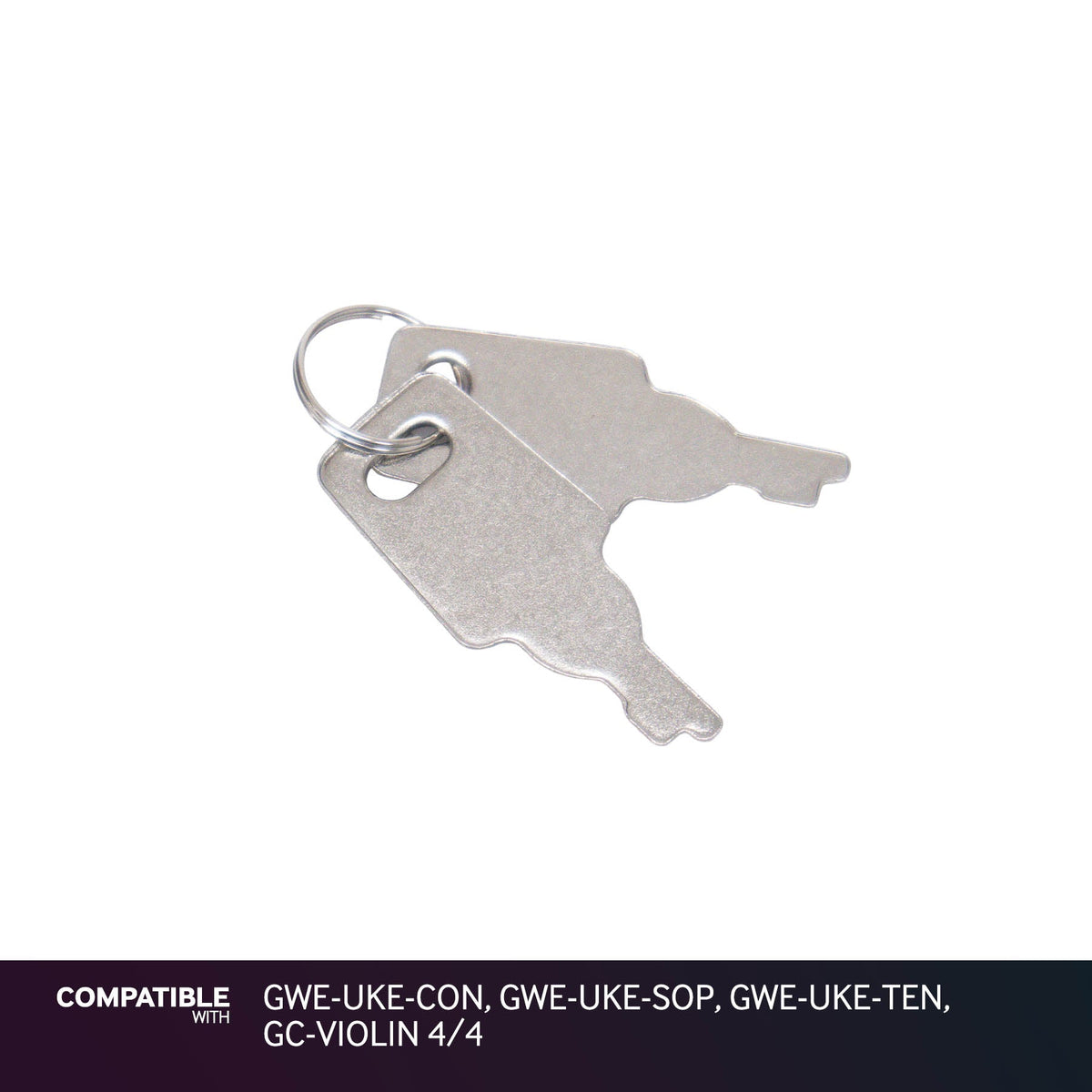 Gator Cases Keys for GWE-UKE-CON, GWE-UKE-SOP, GWE-UKE-TEN, GC-VIOLIN 4/4