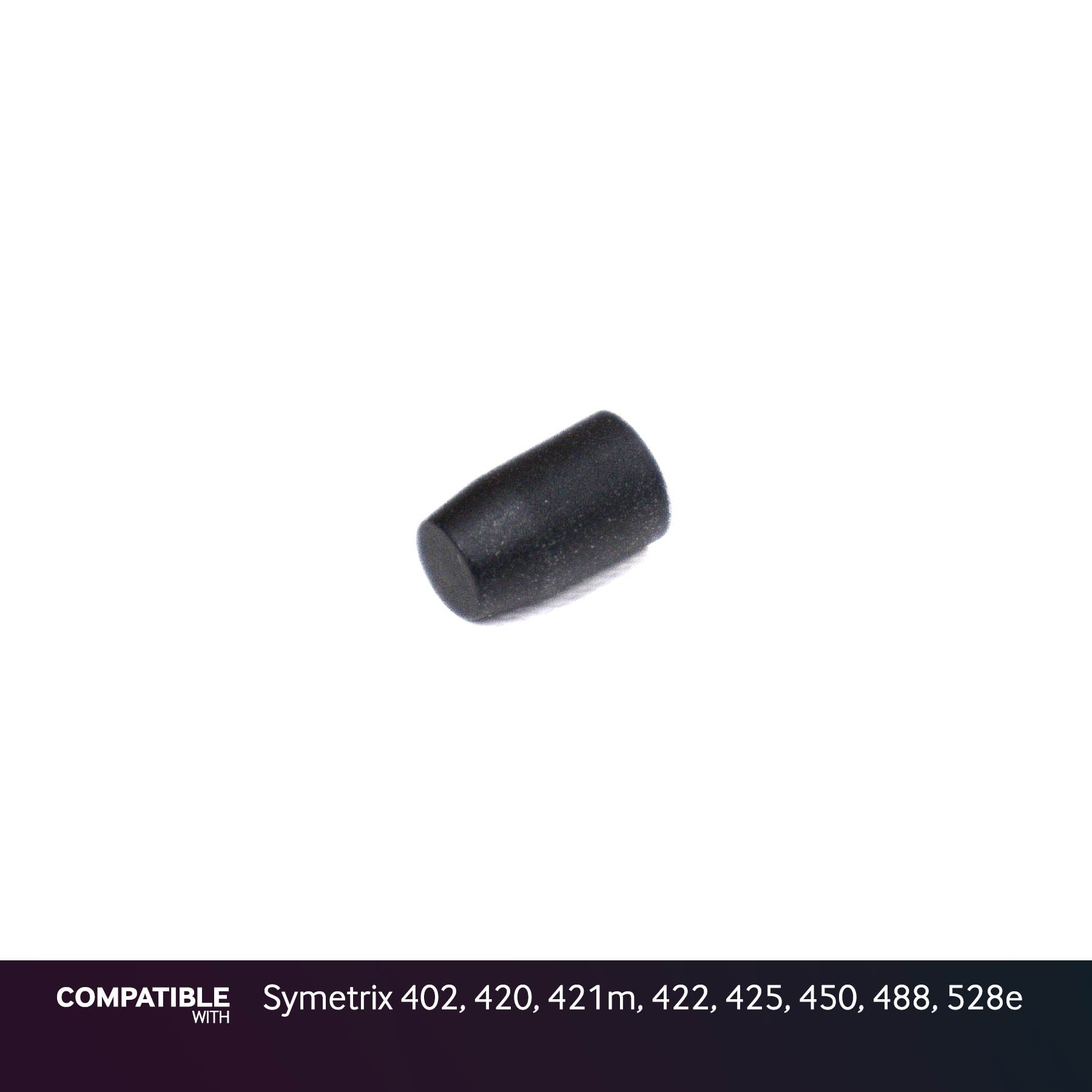 Pixelgear Black Button Cap for Symetrix 402, 420, 421m, 422, 425, 450, 488, 528e
