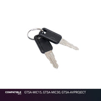 Gator Cases TSA Key for GTSA-MIC15, GTSA-MIC30, GTSA-AVPROJECT