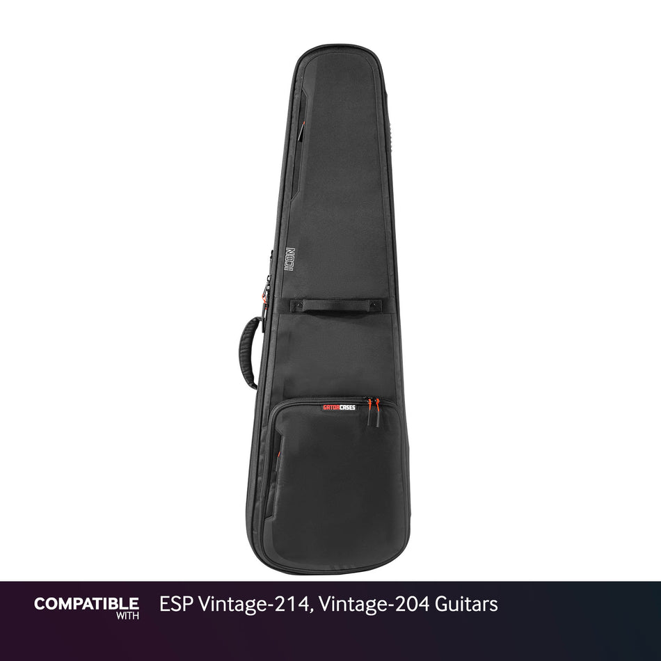Gator Black ICON Case for ESP Vintage-214, Vintage-204 Guitars