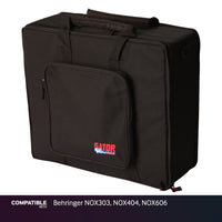 Gator Lightweight 16" x 19" Case for Behringer NOX303, NOX404, NOX606