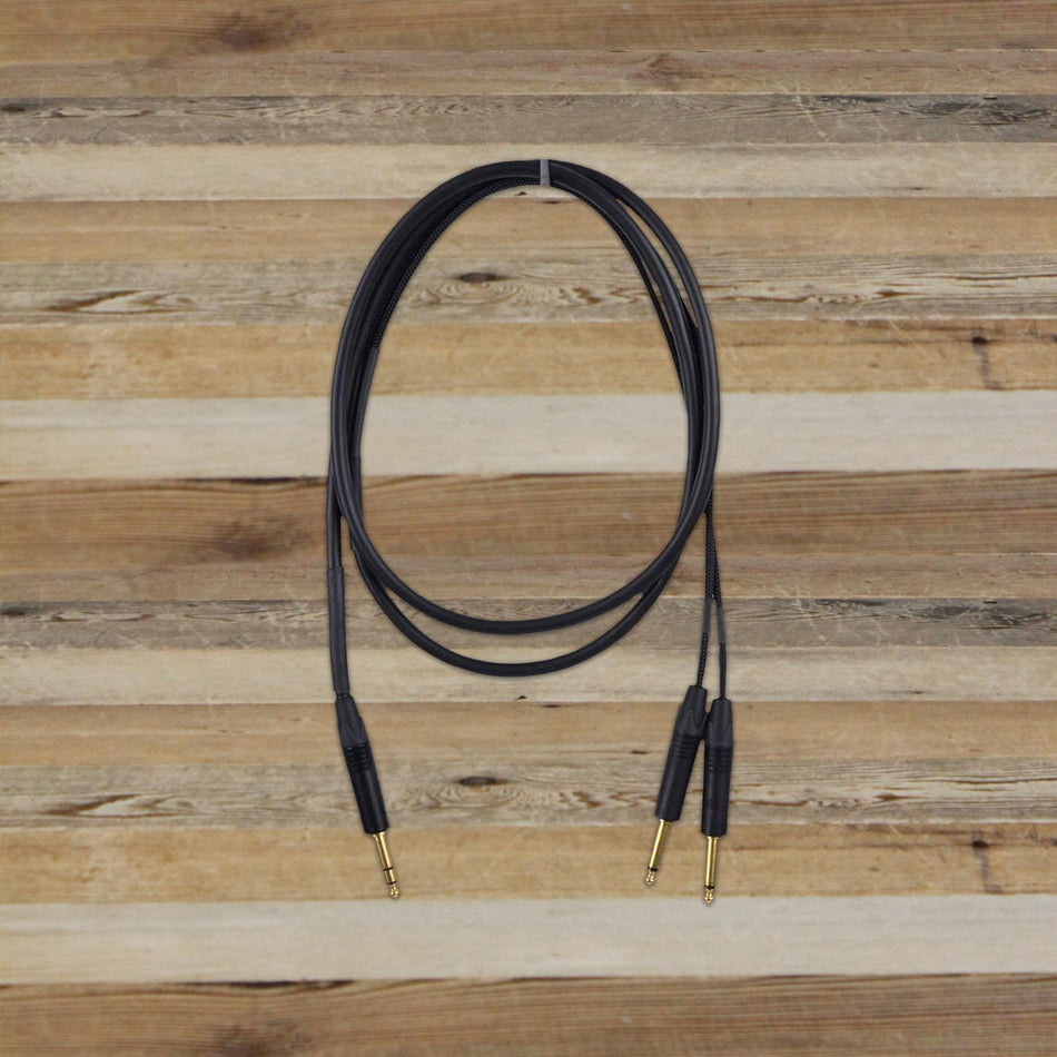 Open Box Mogami Gold 6 Foot Insert Cable TRS Y to 1/4" TS Premium Audio Cable