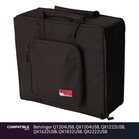 Gator Lightweight 16" x 19" Case for Behringer Q1204USB, QX1204USB, QX1222USB, QX1622USB, QX1832USB, QX2222USB