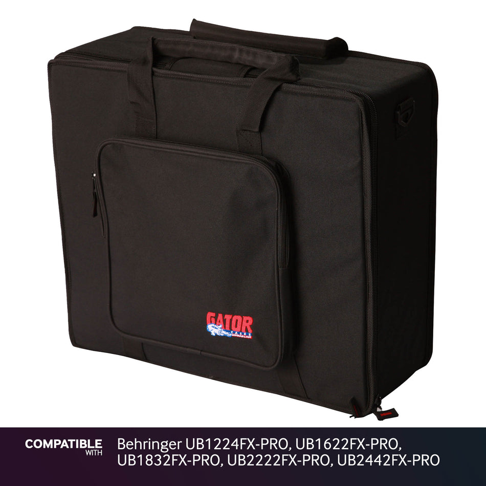 Gator Lightweight 16" x 19" Case for Behringer UB1224FX-PRO, UB1622FX-PRO, UB1832FX-PRO, UB2222FX-PRO, UB2442FX-PRO