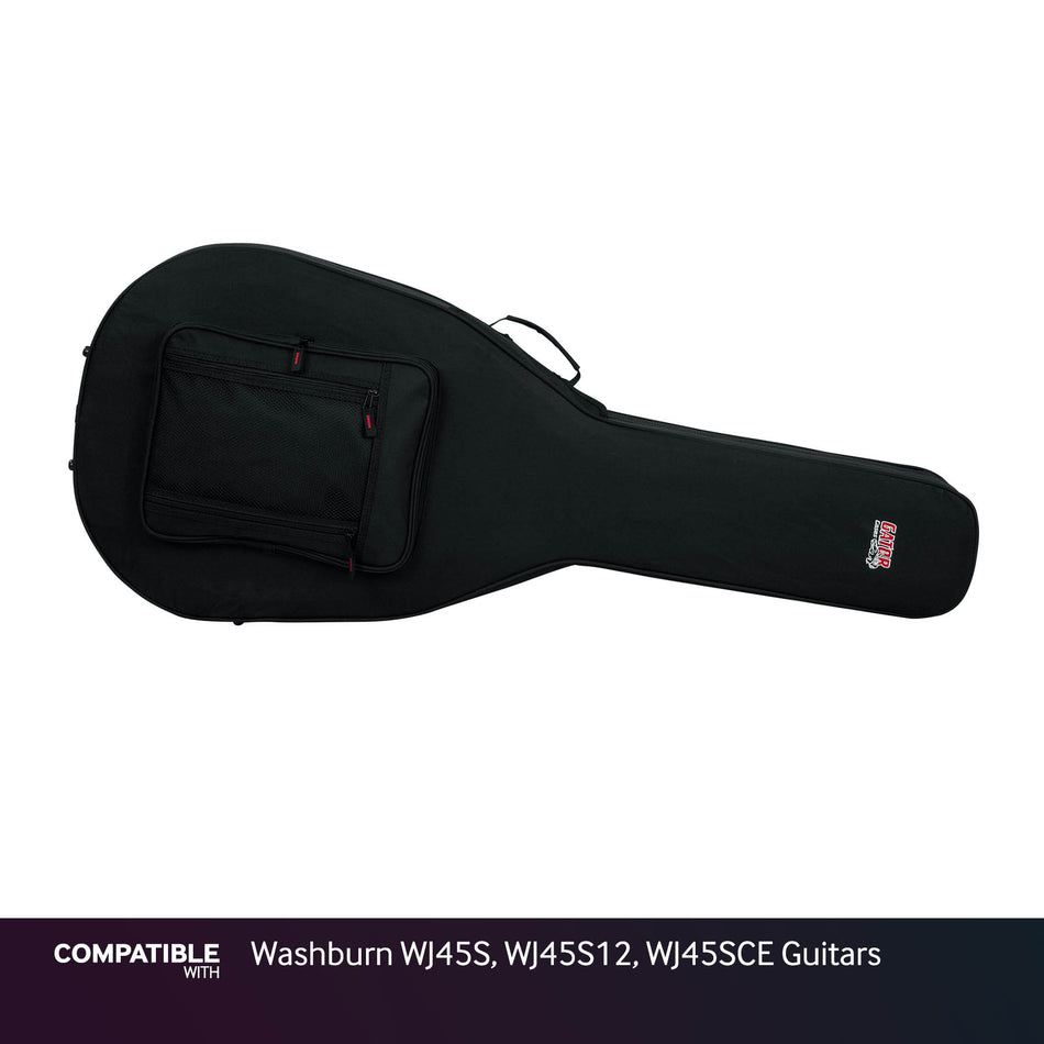 Gator Lightweight Case for Washburn WJ45S, WJ45S12, WJ45SCE Guitars