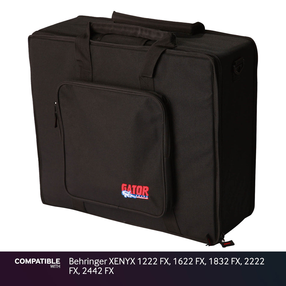 Gator Lightweight 16" x 19" Case for Behringer XENYX 1222 FX, 1622 FX, 1832 FX, 2222 FX, 2442 FX