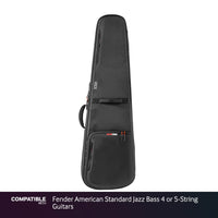 Gator Black ICON Case for Fender American Standard Jazz Bass 4 or 5-String Guitars