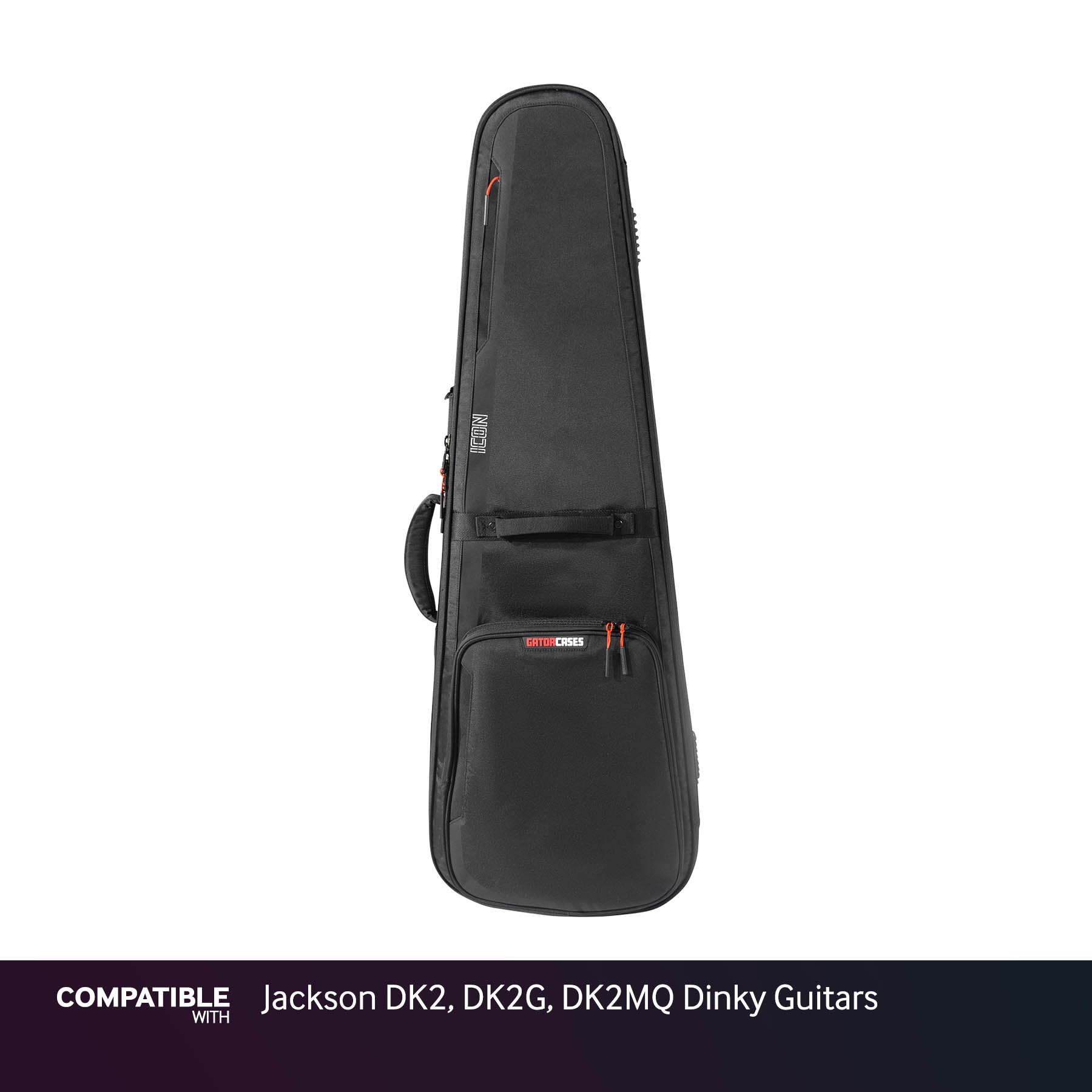 Gator Black ICON Case for Jackson DK2, DK2G, DK2MQ Dinky Guitars