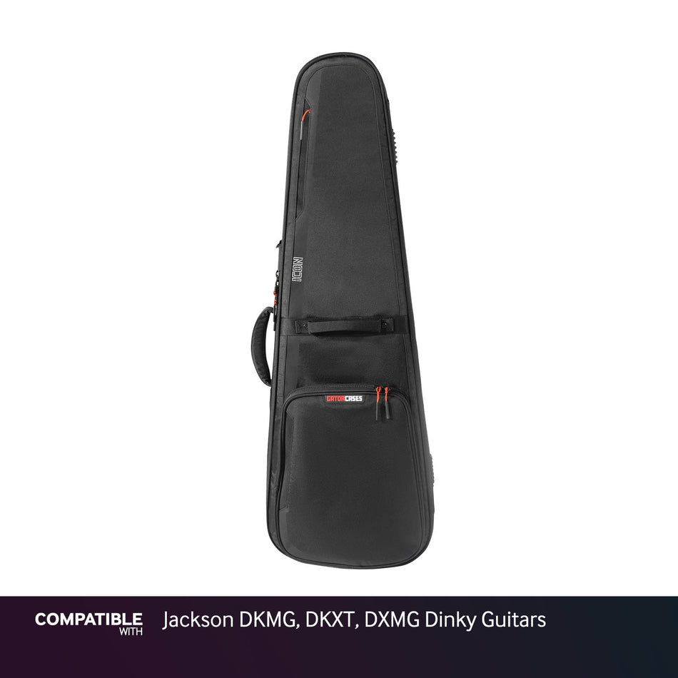 Gator Black ICON Case for Jackson DKMG, DKXT, DXMG Dinky Guitars