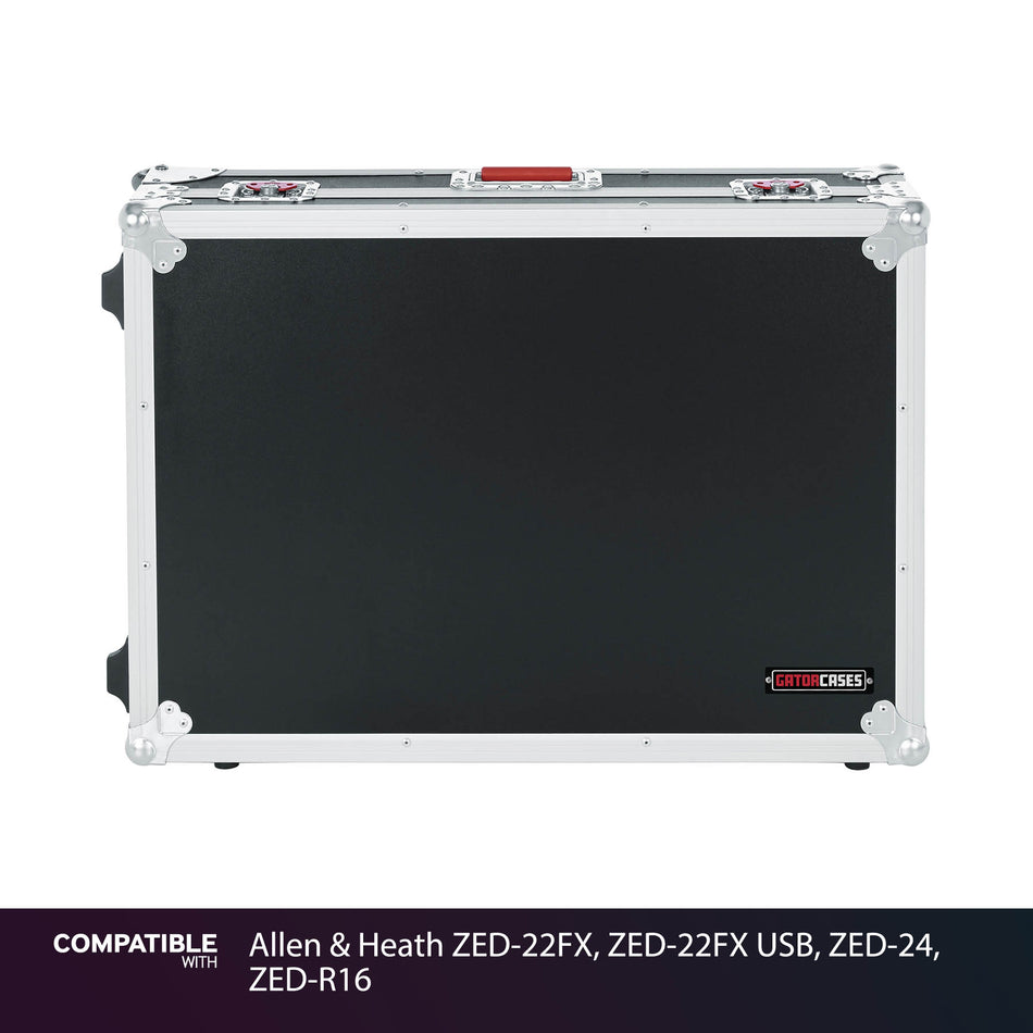 Gator Tour Case for Allen & Heath ZED-22FX, ZED-22FX USB, ZED-24, ZED-R16