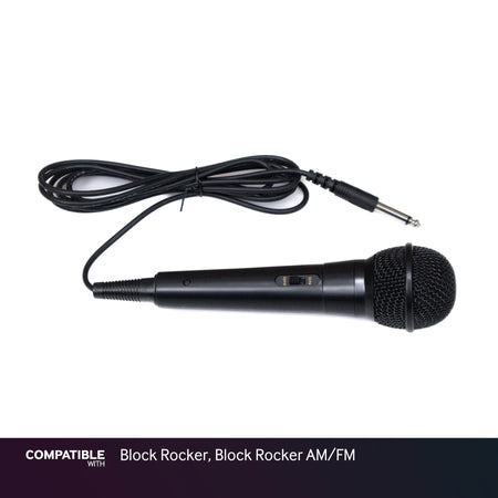 ION Microphone with 1/4" Cable for Block Rocker, Block Rocker AM/FM