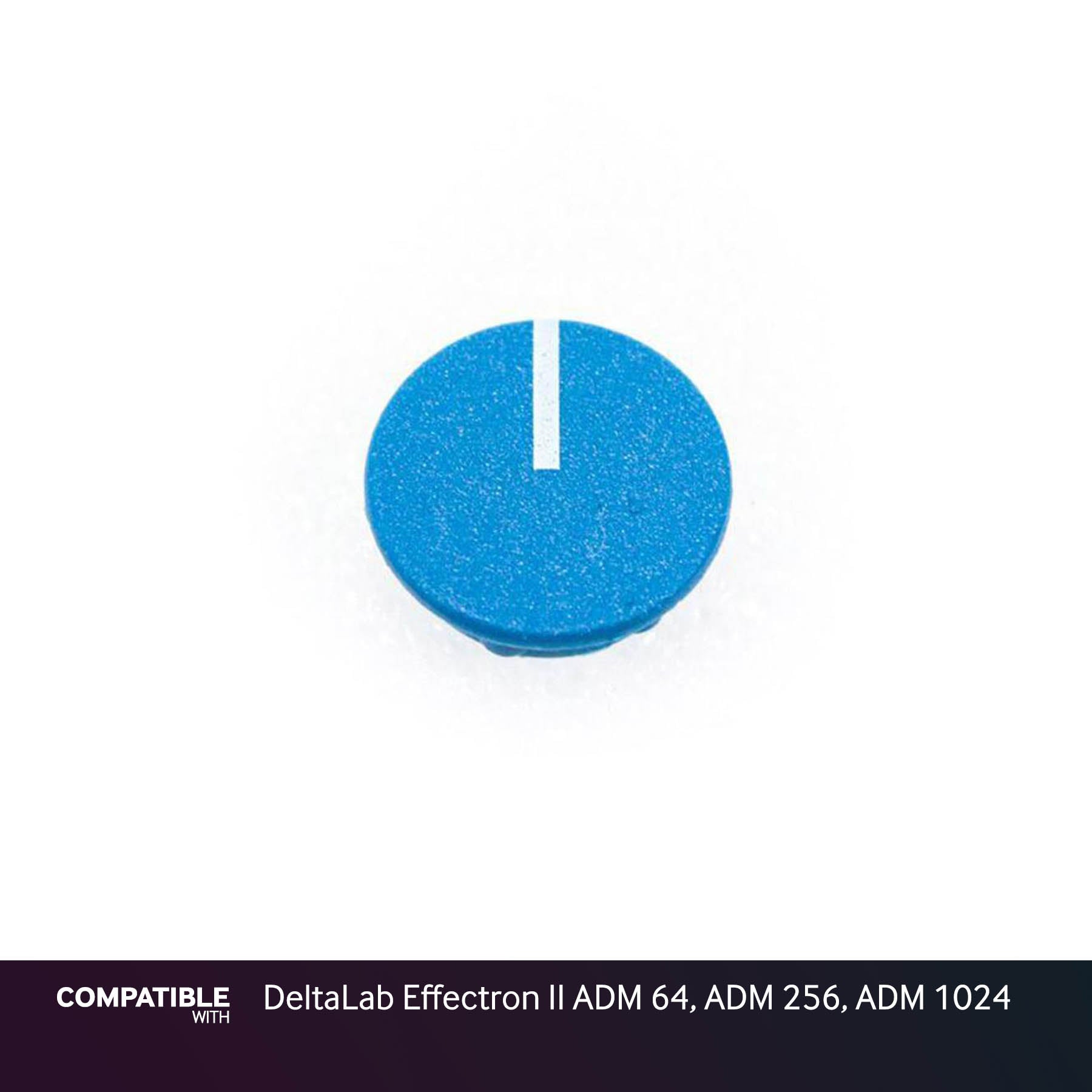 Blue Knob Cap with Line for DeltaLab Effectron II ADM 64, ADM 256, ADM 1024