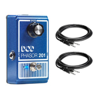 Digitech DOD 201 Phasor Pedal Bundle with 2 Hosa 1/4" Cables