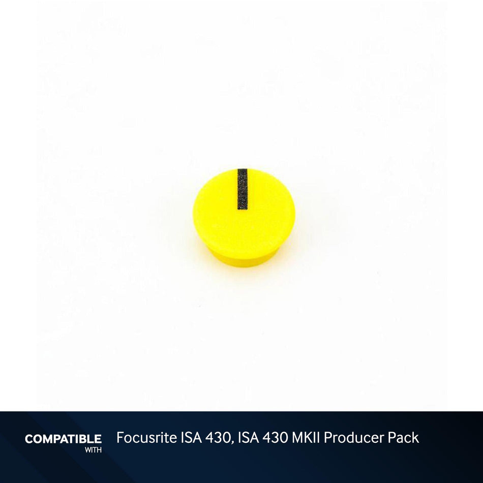 Yellow Knob Cap for Focusrite ISA 430, ISA 430 MKII Producer Pack